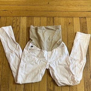 AG Adriano Goldschmied Light Pink Skinny Maternity Jeans